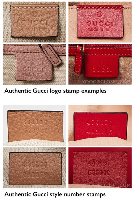 gucci size tag is on the side of label|genuine Gucci tags.